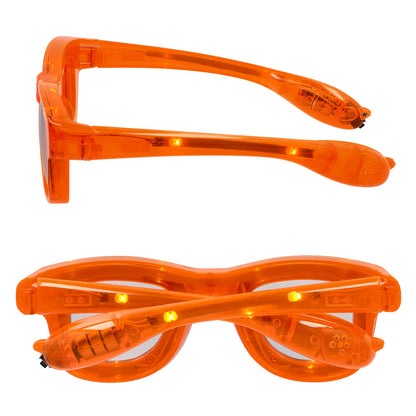 Led Partybril Blink - Oranje
