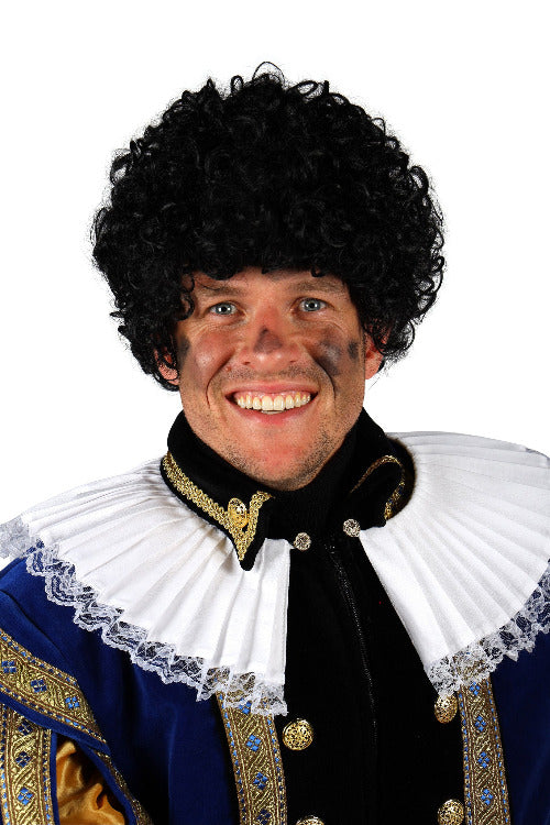 Zwarte Piet Pruik Pedro luxe