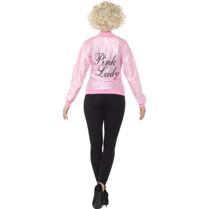 Pink Lady jasje Grease - achterkant met Pink Lady opdruk