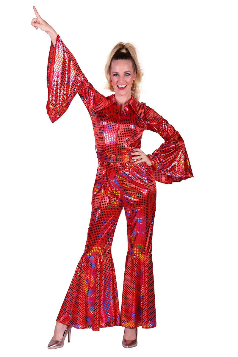 Disco Catsuit Rood