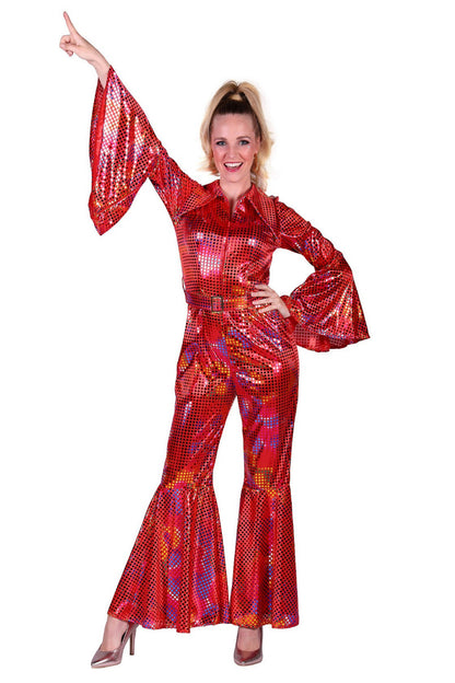 Disco Catsuit Rood