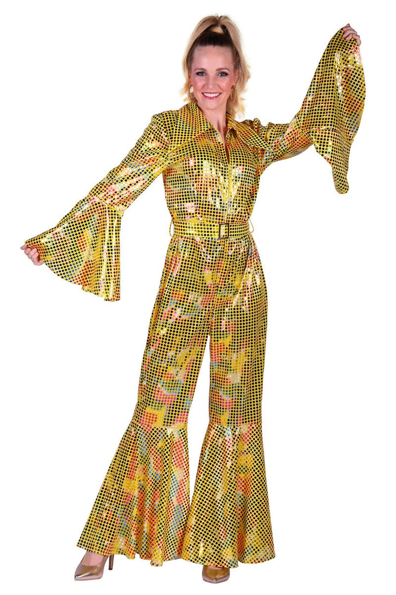 Disco Catsuit Geel | Goud