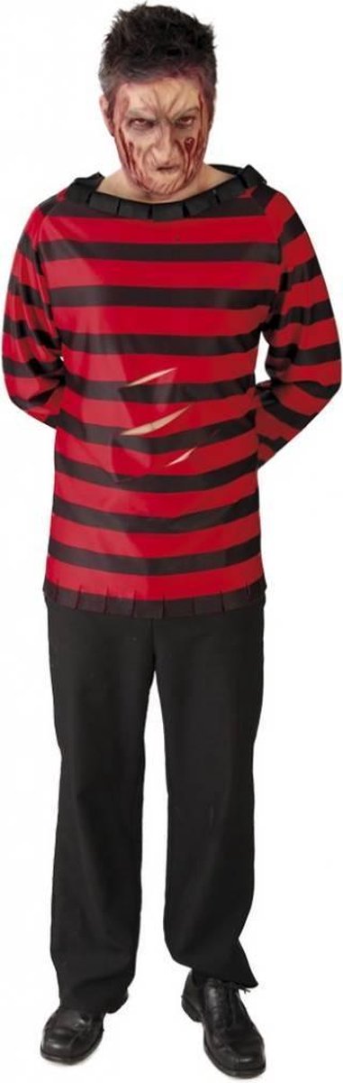 Mr. Scissors Trui – Rood/Zwart Gestreept Aanbieding OP=OP