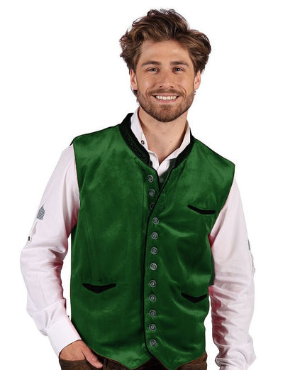 groen gilet kerstman