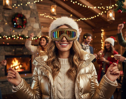 Skibril Gold Digger | Gouden skibril