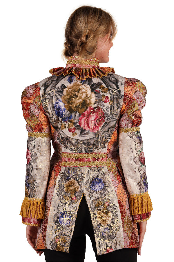 Jas Dame Amadea Luxe Oranje Carnaval