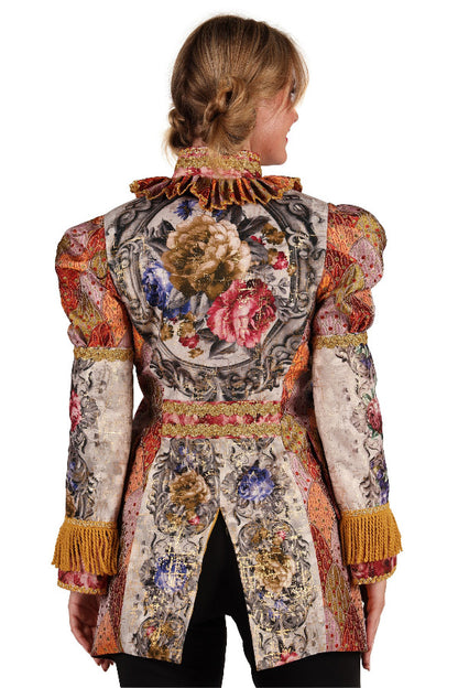 Jas Dame Amadea Luxe Oranje Carnaval