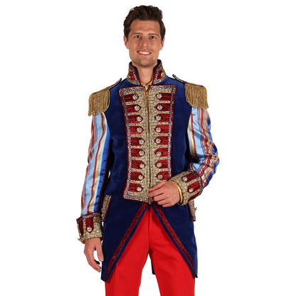 Herenjas Velvet Sensation Blauw carnaval