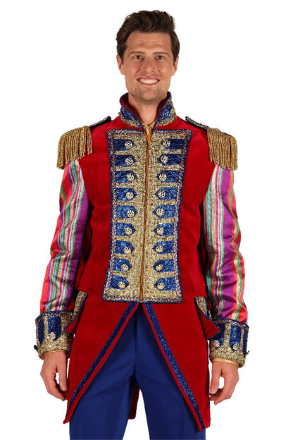 Heren carnavalsjas Red Velvet Luxe