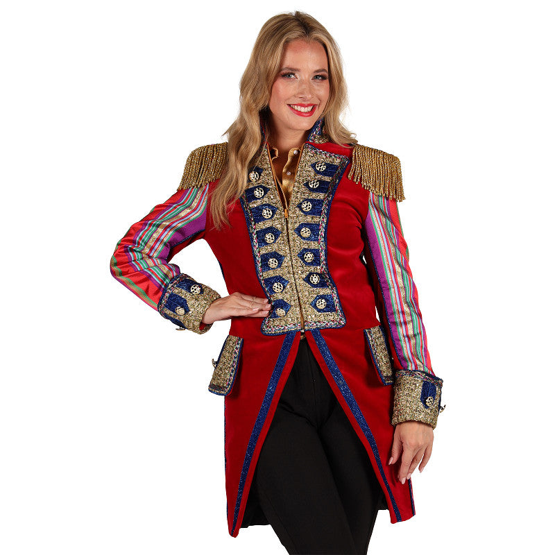 Damesjas Velvet Sensation Luxe Rood