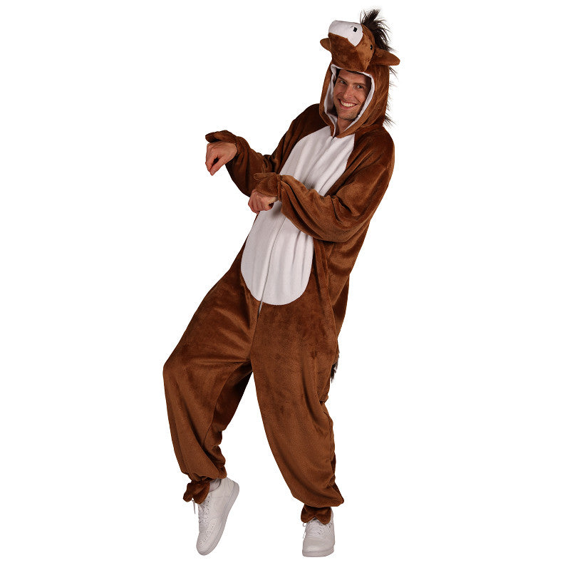 Paardenkostuum Onesie Volwassenen