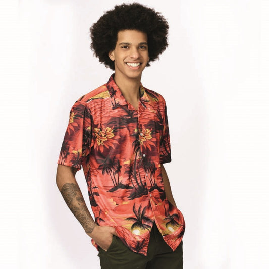 Hawaii Blouse Zomer Rood Toppers