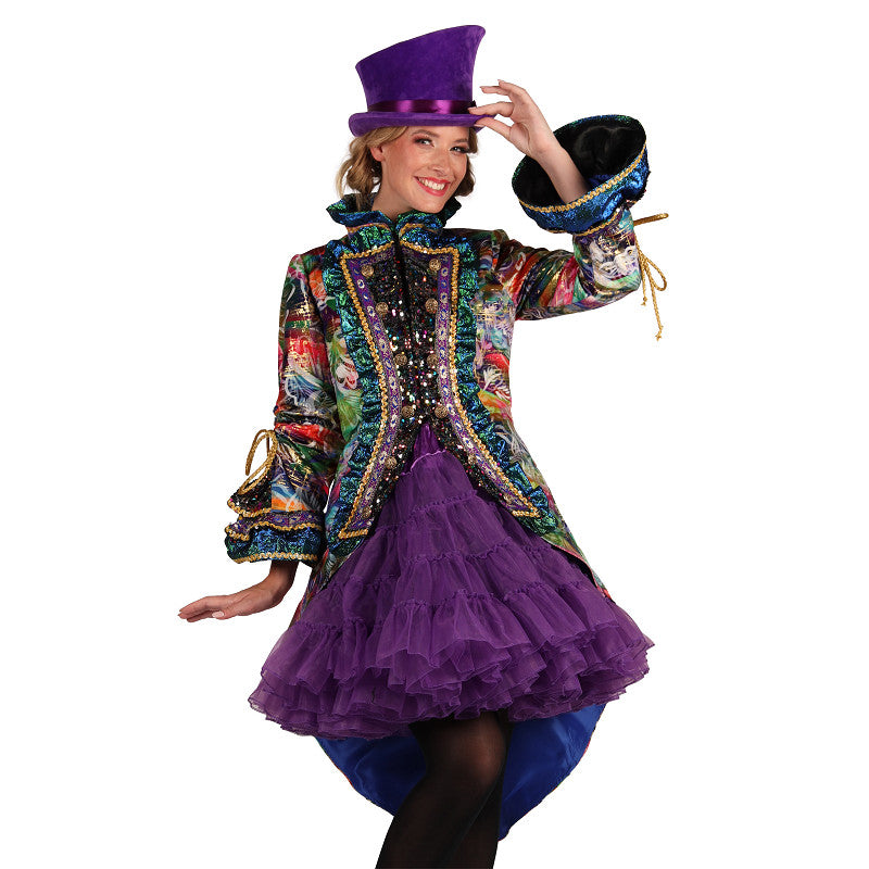 Dame Carnevale Fiësta Paint paars