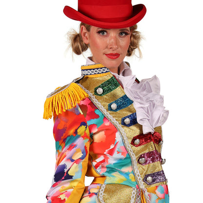 Color paint Splatters carnaval dames  jas