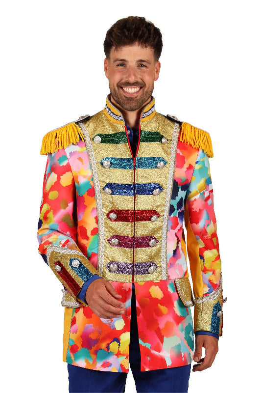 Heren Carnavalsjas Color Paint Splatters