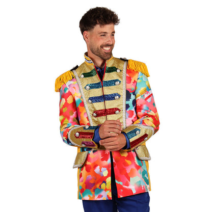 Heren Carnavalsjas Color Paint Splatters Luxe