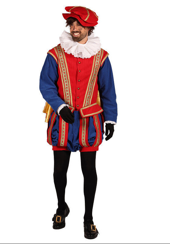 Pietenpak Rib Amsterdam Rood-Blauw