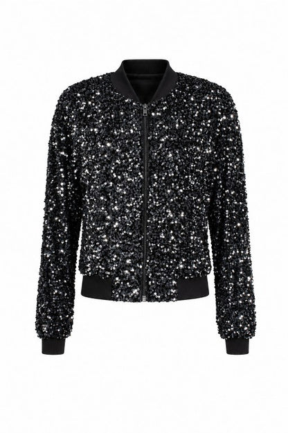 Jas Dame Sequin Dodgers Zilver