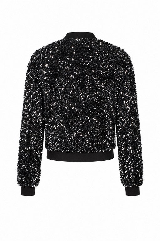 Jas Dame Sequin Dodgers Zilver