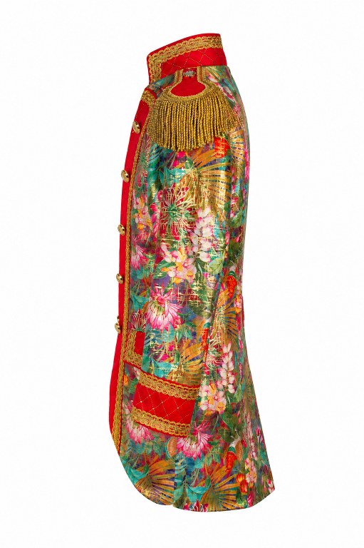 Jas Heer Metelic Flower Rood