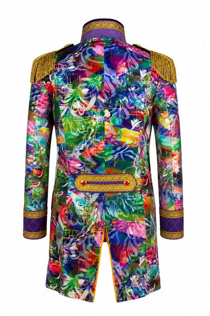Jas Heer Metelic Flower Paars