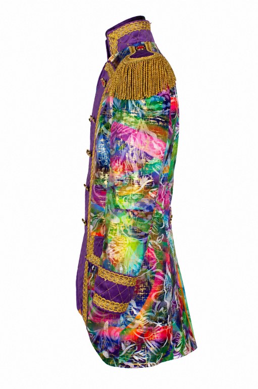 Jas Heer Metelic Flower Paars