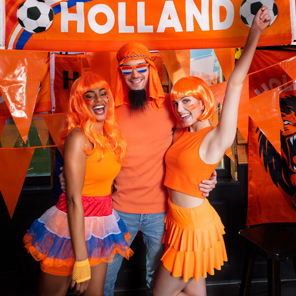 oranje versiringen Nederlands elftal
