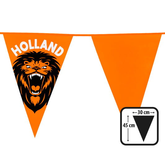 Reuzenvlaggenlijn Brullende Leeuw Holland Oranje | 8 Meter