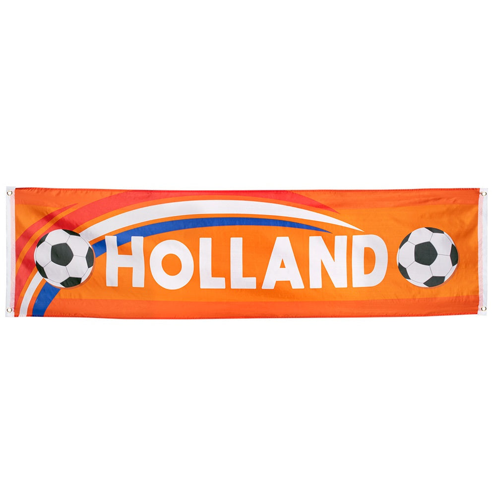 Polyester Voetbal Banner Holland 180 x 50 cm