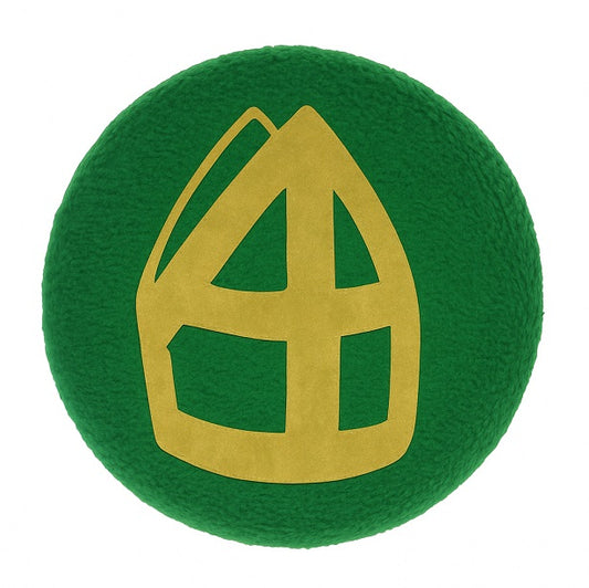 Groene mijterbutton