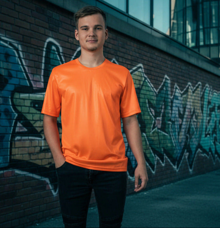 Oranje Neon T-Shirt | Koningsdag, Voetbal & Foute Party