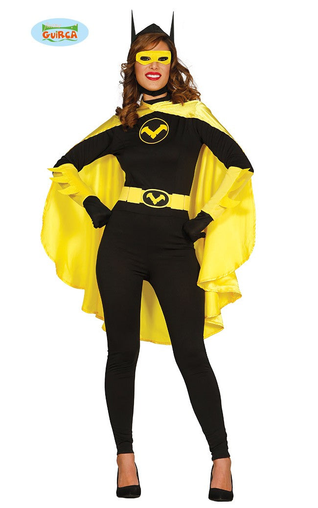 Batgirl Dames Kostuum Zwart Geel