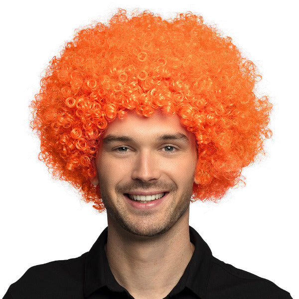 Oranje afropruik voor dames en heren – voorkant