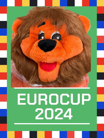 Oranje Leeuwenpak mascotte kop