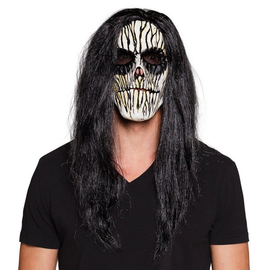 Latex Voodoo Masker met Haar