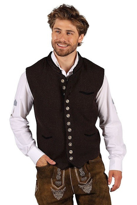 Tiroler herenvest Mathias bruin