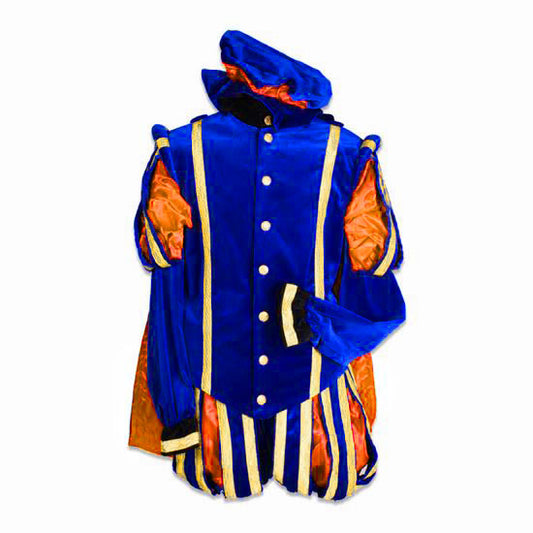 Piet Polyester Granada Luxe Blauw-Oranje