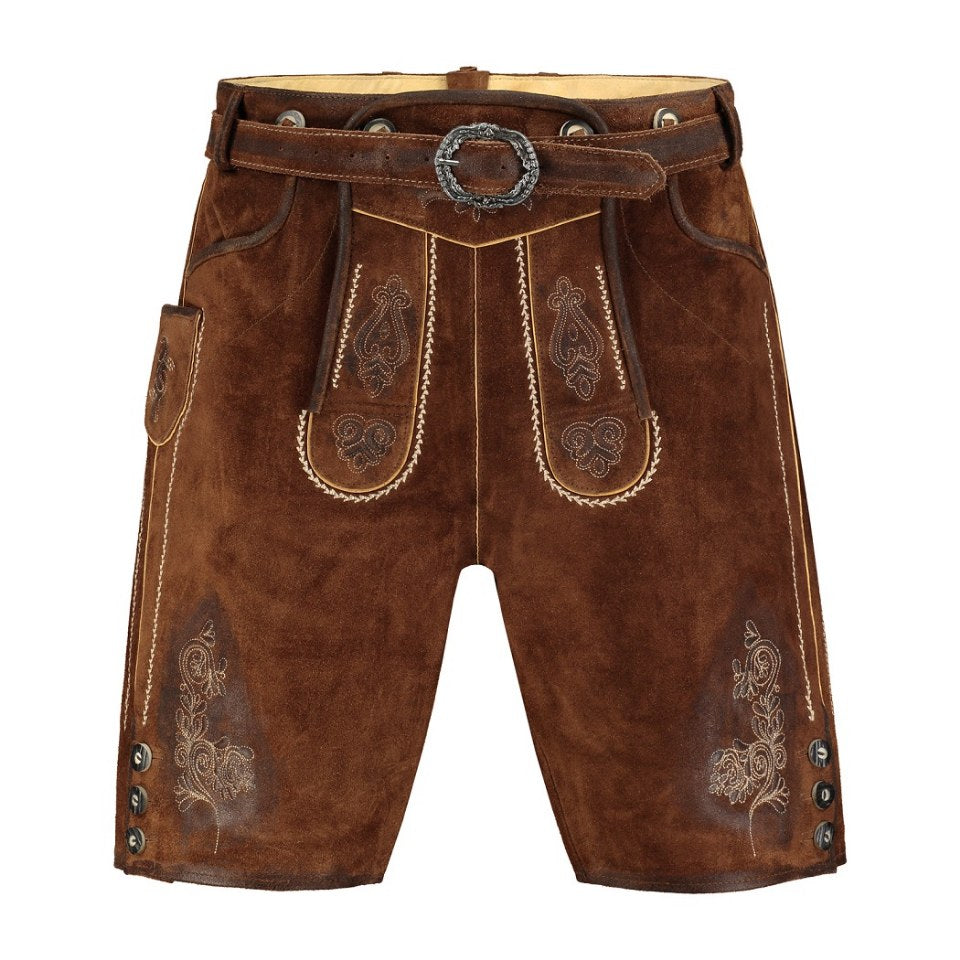 Lederhose Bruin Antiek met Riem