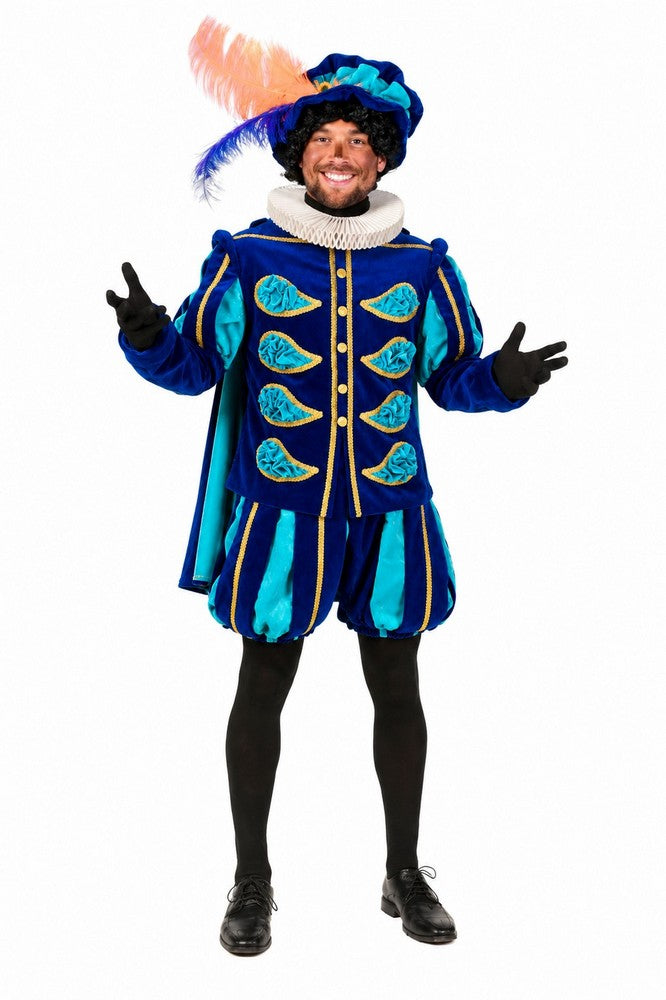 Hoofdpiet kostuum blauw