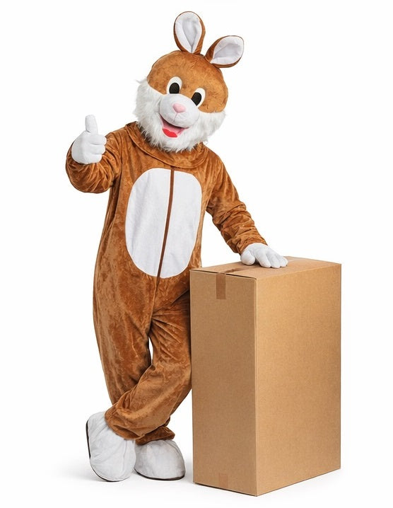 Paashaas Bruin Kostuum