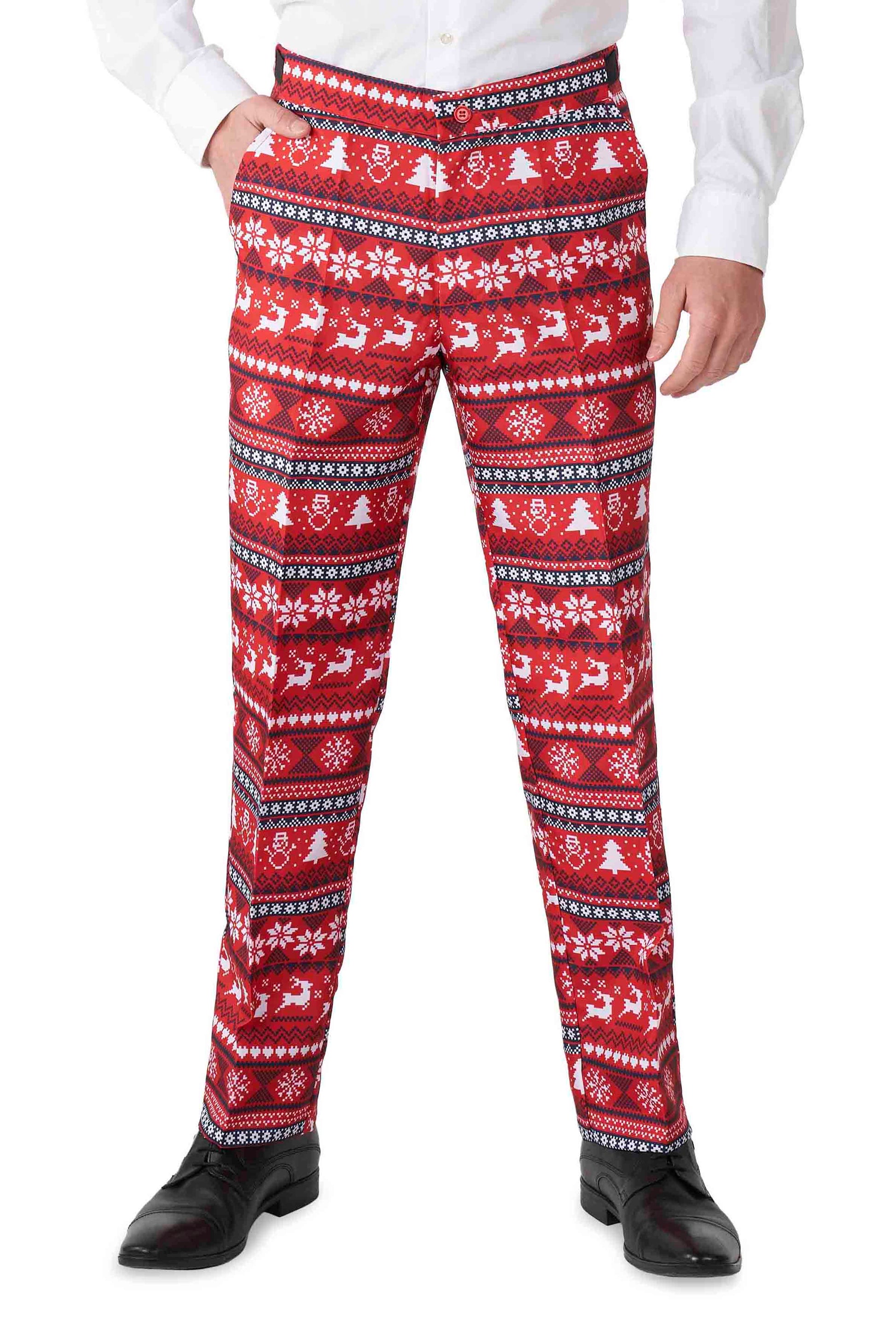 Nordic Pixel Kerst broek