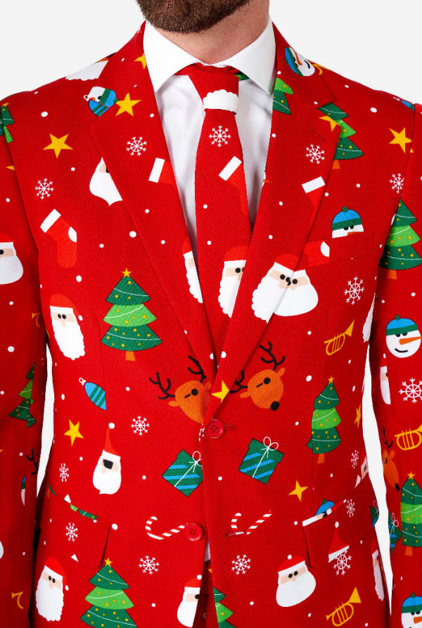 Festivity Red Kerst OppoSuit