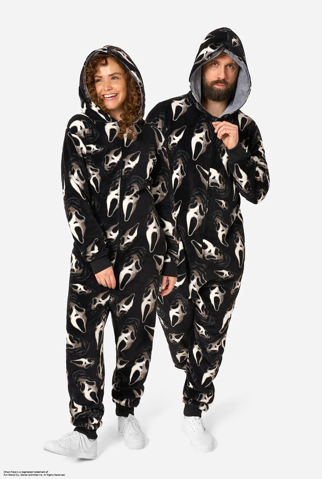 OppoSuits Ghost Face Onesie met capuchon, achteraanzicht