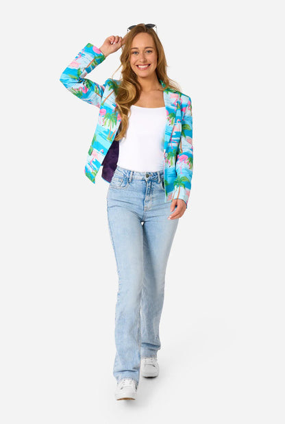 Flaminggirl Dames Blazer los gedragen