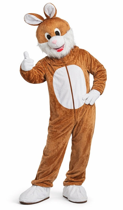 Paashaas Mascotte kostuum Bruin