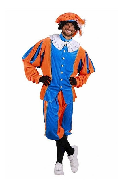 Piet Polyester A Blauw-Oranje