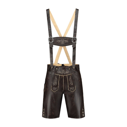 Trachten Lederhose Imitatie Leer Antiek Bruin Vintage