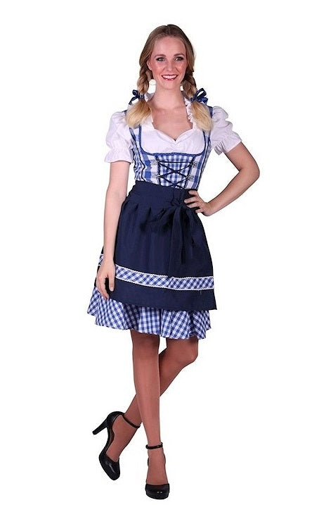 Dirndl Jurk Edelweiss Blauw