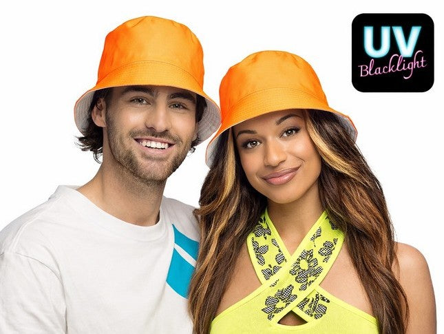 Oranje bucket hat Holland voor dames en heren – voorkant