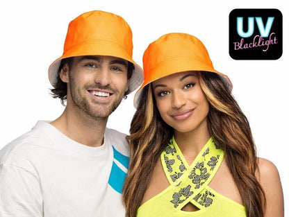 Oranje bucket hat Holland voor dames en heren – voorkant